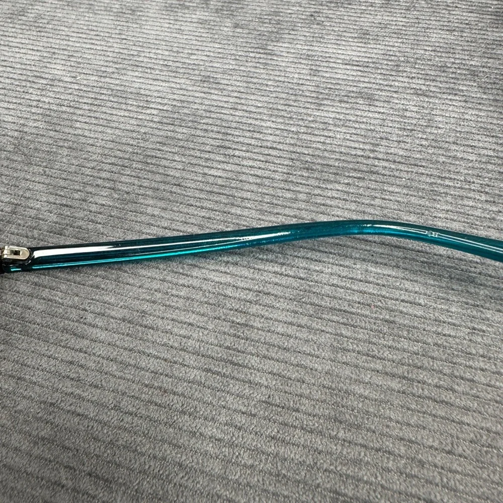 Zenni Optical Tortoiseshell Teal Square Y2K Eyeglasses Frames 4443425 Vtg